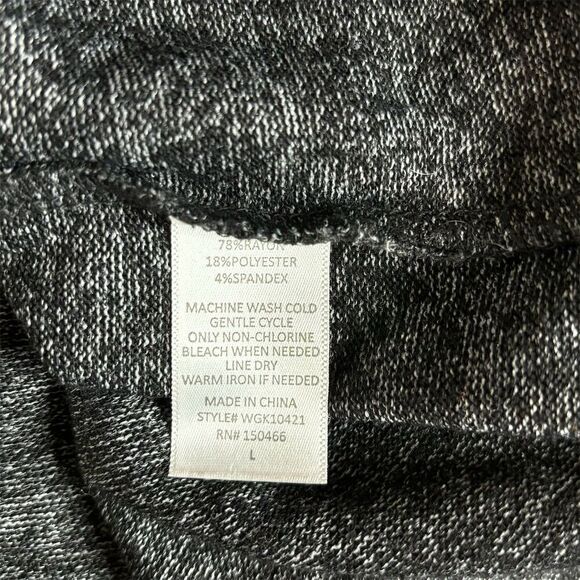 Market & Spruce Stitch Fix Cameron Charcoal Gray Cowl Neck Leopard Cheetah Top - Picture 13 of 13